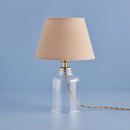 Opviq AYD-3432 Lámpara de Mesa Beige y Dorado